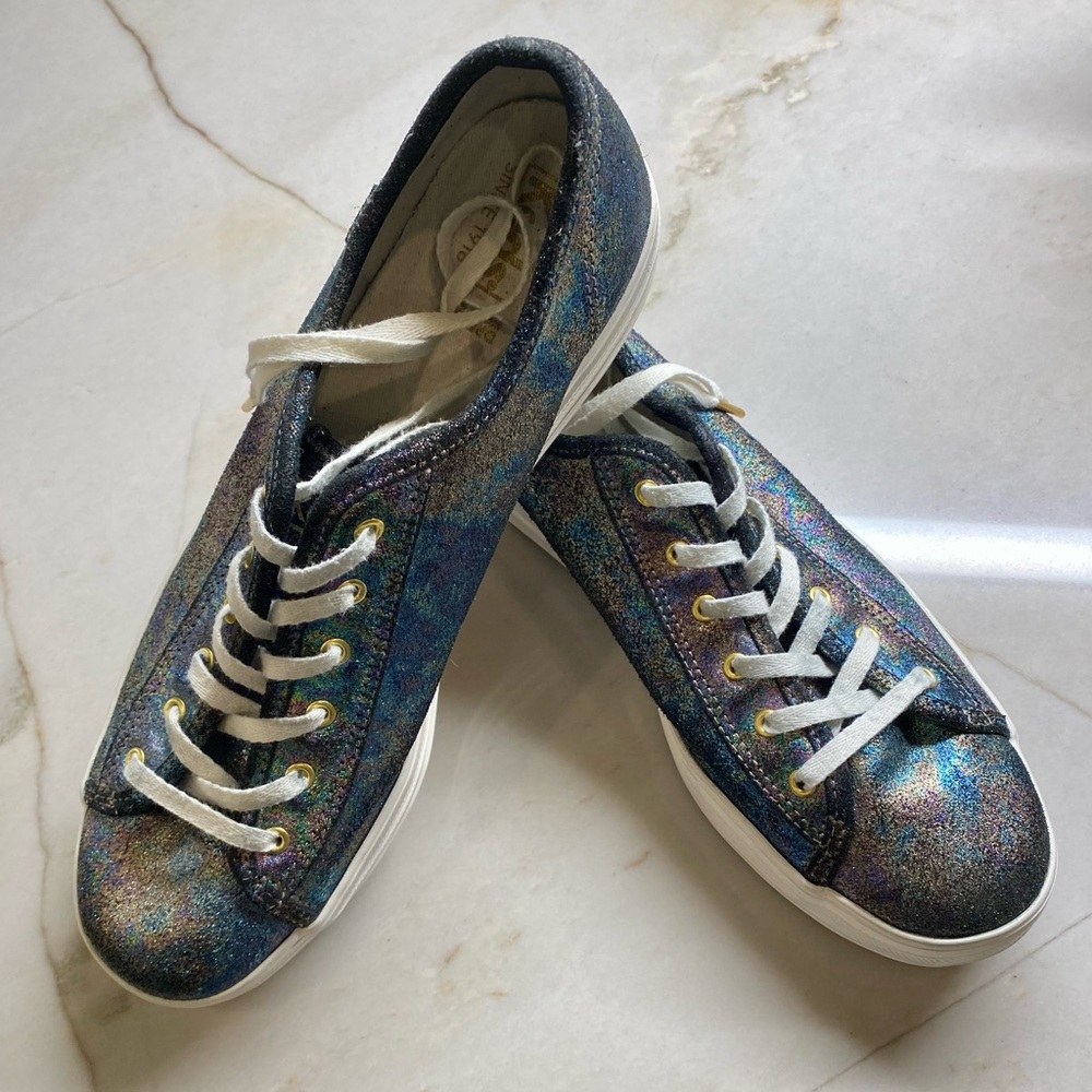 Keds Dream Foam Black with irridescent shimmer Sz 10